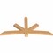 Ekena Millwork Alberta Smooth Timber Gable Bracket, Western Red Cedar, 84"W x 42"H x 3 1/2"D x 5 1/2"F, 12/12 Pitch GBW084X42X0406ALB00SWR - alternate 3